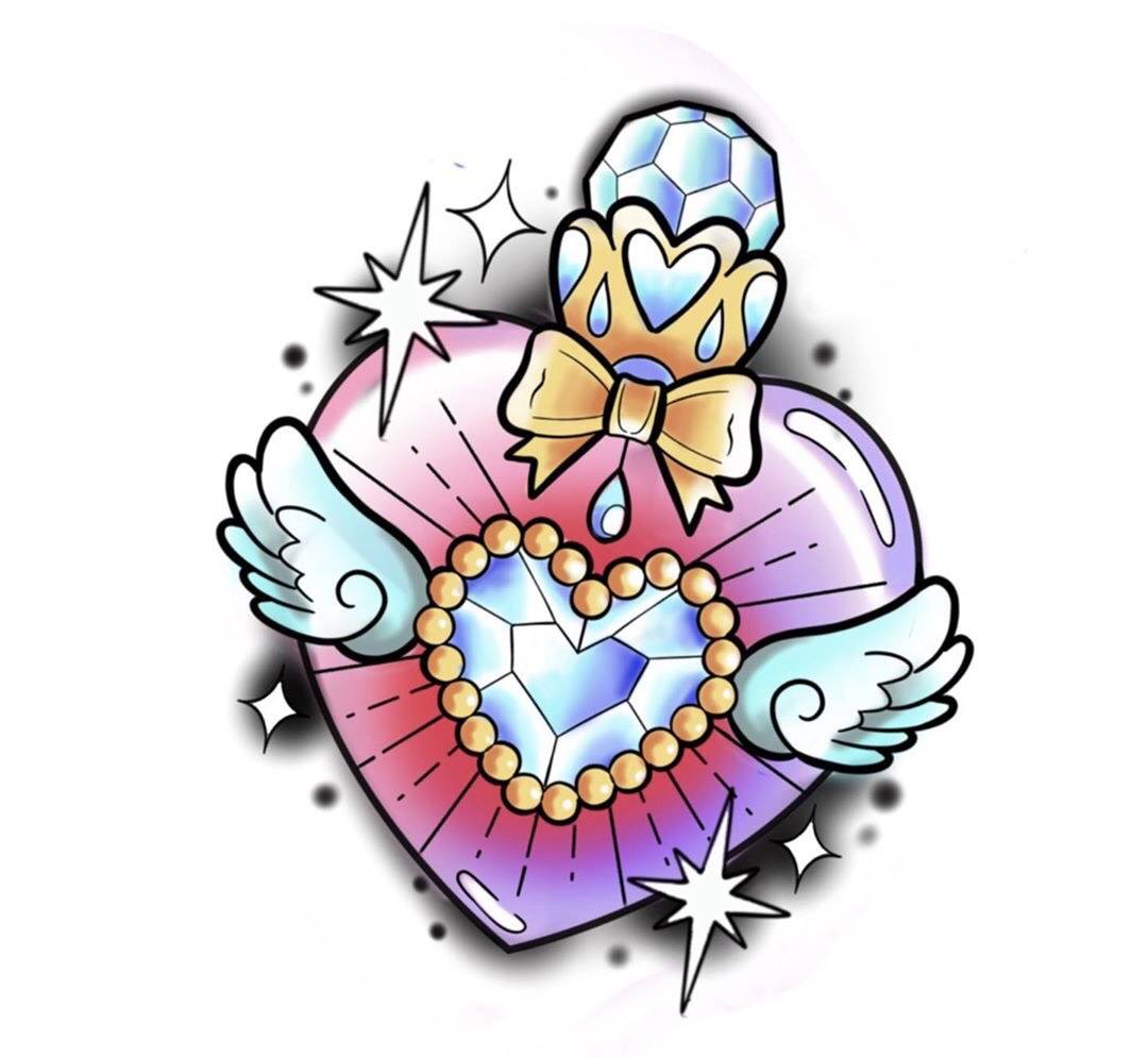 
上海由龙纹身分享彩色小清新纹身图案‘panda sports’(图10)